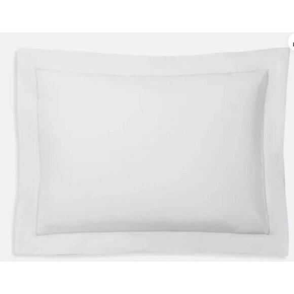 Ralph Lauren Organic Cotton Palmer Standard Pillowcase Sham Tux White NEW - Picture 1 of 3